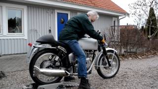 1967 Velocette Thruxton revived after 40 years in boxes [upl. by Gnay4]