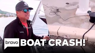 The Biggest Boat Crash In Below Deck History 😱  Bravo [upl. by Genovera330]