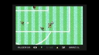 Microprose Soccer  Highlights Commodore 64 c64 [upl. by Ecerehs]