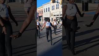 The Anniston High School Marching Band during the homecoming parade parade marchingband [upl. by Livvyy]