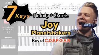 Joy Planetshakers  Key of CDEFGABㅣPiano coverㅣWorship Piano Tutorials [upl. by Juliano357]