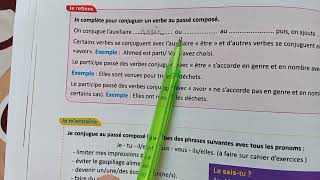 Le français pratique 6 AEP conjugaison le passé composé des verbes usuels page 5556 [upl. by Kcered]