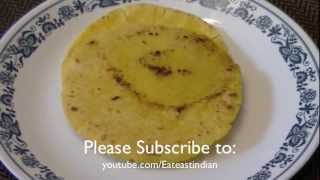 How to make Makki Ki Roti  Indian Corn Flour Bread Recipe [upl. by Tiffi]