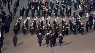 Marines Support the 57th Presidential Inaugural Parade [upl. by Kuehnel374]