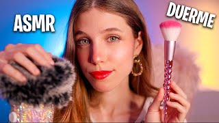 ASMR MASAJE CRANEAL LENTO y SUAVE PARA DORMIR 💆🏼‍♀️ Sonidos de brocha en el micro muy relajantes 🌙 [upl. by Ydnahs]