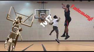 WHILE TRYING DJ SACKMANNS NEW SHOOTING DRILL I GOT CHALLENGED TO 1V1 CLOSE GAME [upl. by Hayden430]