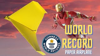 How to Make a World RecordBreaking Paper Airplane Skyking  Origami School [upl. by Namara]