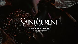 SAINT LAURENT  MEN’S WINTER 24 SHOW [upl. by Jacquetta552]