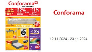 Conforama Prospekt CH  1211  23112024 [upl. by Colb]