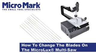 How To Change The Blades On The MicroLux® Variable Speed Multi Saw [upl. by Aridnere697]