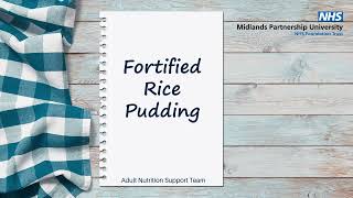 Fortified Rice Pudding [upl. by Sparkie232]