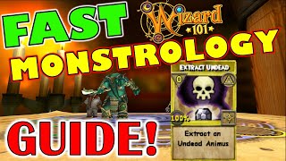 Wizard101  Complete Monstrology Guide Zero to MAX 1 HOUR [upl. by Arramahs829]