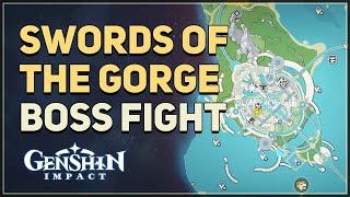 Swords of the Gorge Boss Fight Genshin Impact [upl. by Belia990]