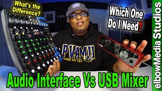 Audio Interface Vs USB Mixer Vs Audio Interface Mixer  Which One Do I Need [upl. by Shelli513]