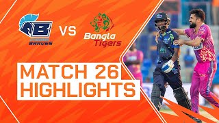 2023 Abu Dhabi T10 Match 26 Highlights Chennai Braves vs Bangla Tigers  Season 7 [upl. by Wren824]