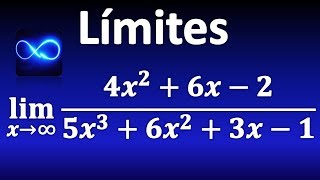 53 Límite cuando x tiende a infinito de división de polinomios [upl. by Main532]