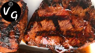 Grilled Teriyaki Sirloin Steak recipe On the Weber kettle  Easy Steak recipe [upl. by Nagem675]