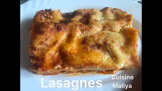 LASAGNES AU BLANC DE POULET CUSINE MALIYA لازانيا بالدجاج [upl. by Onileba606]