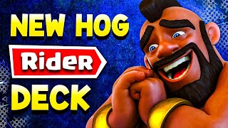 This BRAND NEW Hog Rider Deck Is Taking Over Clash Royale [upl. by Ayidah]