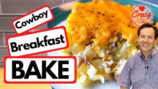 Craigs Cowboy Breakfast Bake  Easy Sausage Hashbrown Casserole [upl. by Teeniv]