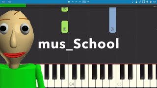 Baldis Basics In Education And Learning Themes On Piano  Piano Tutorial [upl. by Crain]