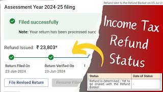 Refund Awaited Refund Issued but not received in bank account  Check Income Tax Refund Status [upl. by Anika]