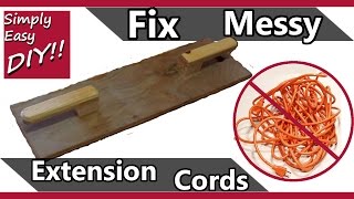 DIY Extension cord holder [upl. by Enenaj]