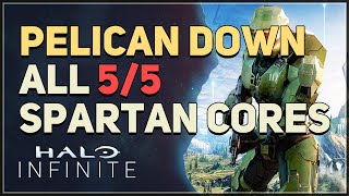 Pelican Down All Spartan Cores Halo Infinite [upl. by Lou814]