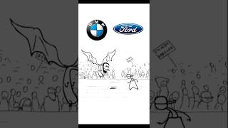 Bmw vs Ford 😎 bmw ford funny memes shorts viralvideo [upl. by Akinert]