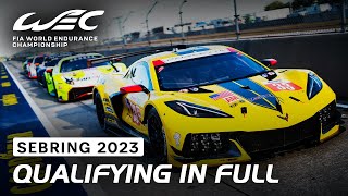 Full Qualifying Session I 2023 1000 Miles of Sebring I FIA WEC [upl. by Manno]