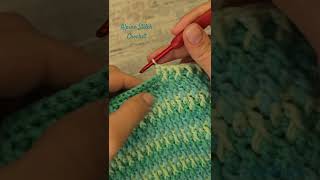 Alpine Stitch Crochet Pattern  Crochet Blanket shorts crochettutorial viral knitting diy [upl. by Thant745]