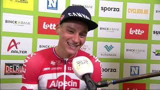 BinckBank Tour 2020 Stage 5 Mathieu van der Poel quotI love to race offensivequot [upl. by Mehetabel619]