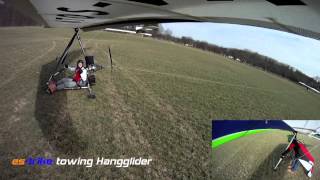 Atos VR 190 first electro Ultralight towing in the WorldErster Elektro UL Schlepp der Welt with [upl. by Raine]