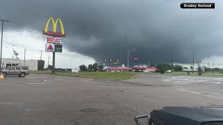 Video shows damage from possible tornado in Alabama [upl. by Daraj821]