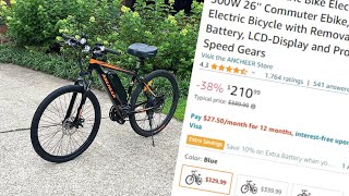 Important About ANCHEER Electric Bike Electric Mountain Bike 500W Review [upl. by Charlton]