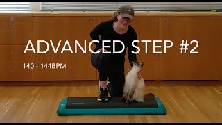 ADVANCED STEP AEROBICS WORKOUT 2 58 MIN 140  144BPM  Choreographed by Kat Gates [upl. by Busch]