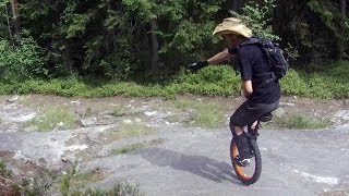 Riding a unicycle part 26 Favourite trail Grønliåsen [upl. by Inoek722]