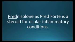 How to pronounce prednisolone Pred Forte Memorizing Pharmacology Video Flashcard [upl. by Owain]