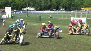 MOTORRAD GRASBAHNRENNEN LÜDINGHAUSEN 2015  SEITENWAGEN [upl. by Ribal]