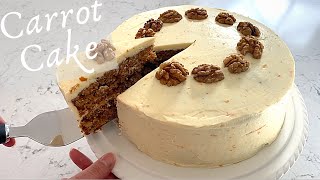 Incredibly Moist CARROT CAKE Recipe  The Original Kitchen [upl. by Tompkins]