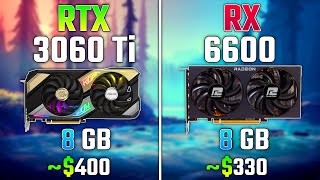 RTX 3060 Ti vs RX 6600  Test in 7 Games [upl. by Atkinson]