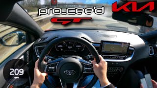 Kia ProCeed GT ACCELERATION TEST DRIVE amp AUTOBAHN POV [upl. by Erena]