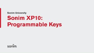 Sonim XP10  Programmable Keys [upl. by Rennie]