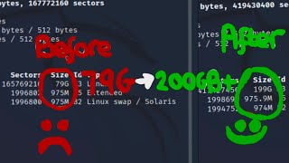 How to expand disk on Kali Linux VMware [upl. by Eaj]