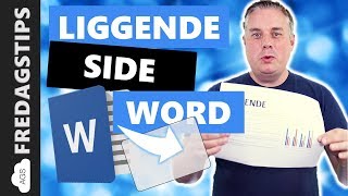 Hvordan endre en del av et Word dokument til liggende [upl. by Adierf]