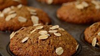 Bran Muffins Classic Version  Joyofbakingcom [upl. by Inail]