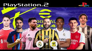 PES 2024 PS2 BETA 20  English Version Summer Transfers Atualizado 100 JrPlay Download ISO [upl. by Elletsirhc]