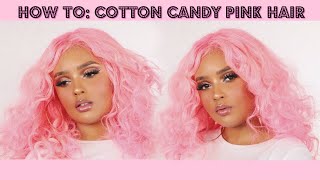 Cotton Candy Pink Hair Tutorial [upl. by Zeph953]