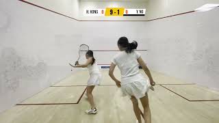 2024 BC Junior Squash Championships at VanLawn  GU17  Round1  Heyang Angela Hong vs Yu Ying Ng [upl. by Annahahs399]