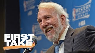 Gregg Popovich highly critical of President Trump in interview  First Take  ESPN [upl. by Ahearn]